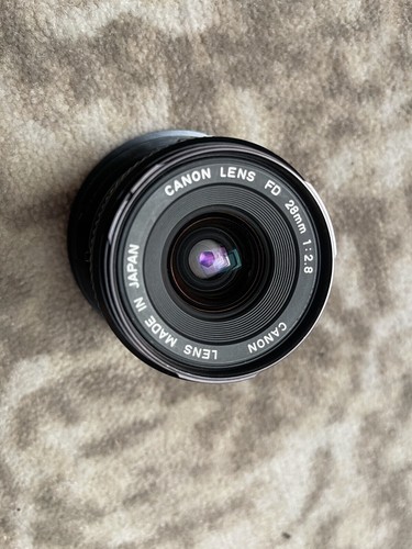 Canon 28mm 8 obiettivo - fd, f2.8